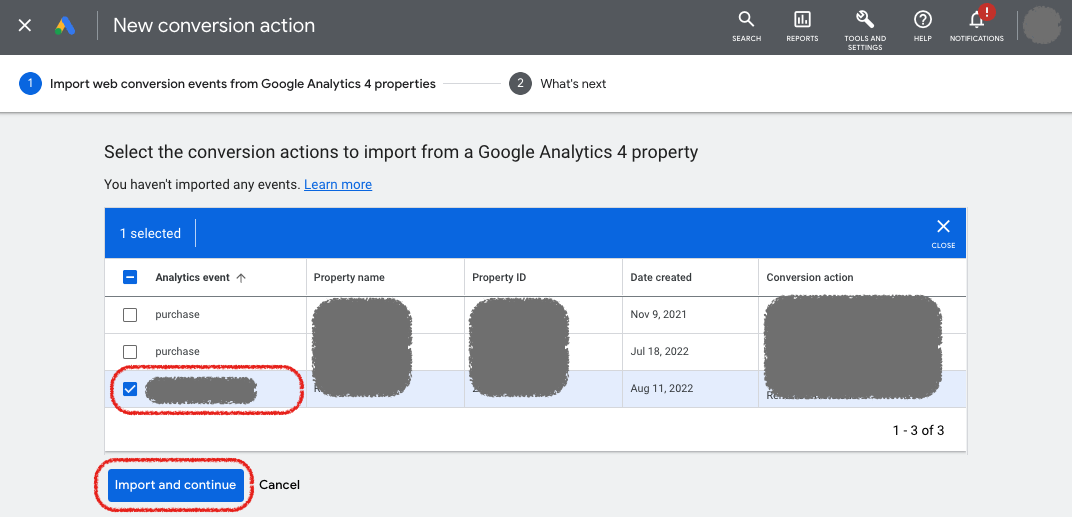 Import Conversion Event To Google Ads